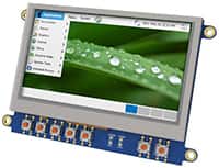 4D Systems 4DCAPE-43 4.3 " Beagle Bone Black (BBB) LCD 的介绍、特性、及应用