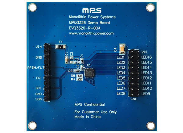 美国芯源系统(MPS) EVQ3326-R-00A LED驱动器评估板的介绍、特性、及应用