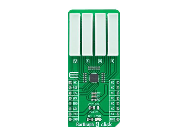 Mikroe BarGraph 4 click的介绍、特性、及应用