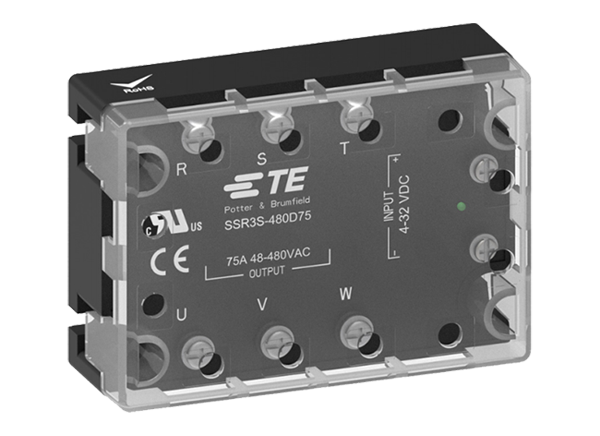 TE Connectivity / Potter & Brumfield SSR3三相固态继电器的介绍、特性、及应用