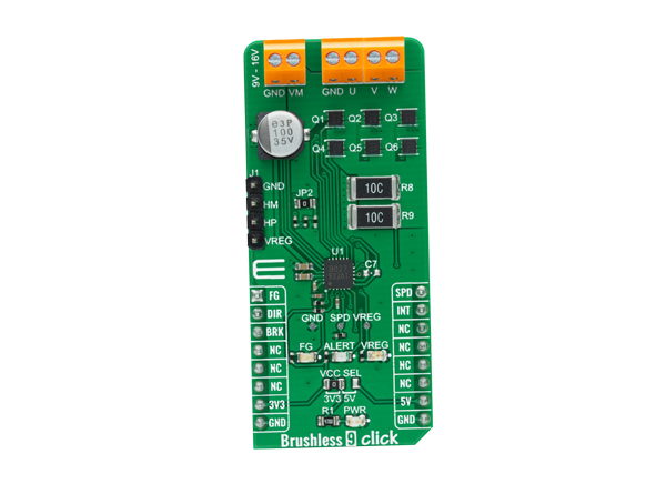 Mikroe Brushless 9 Click的介绍、特性、及应用