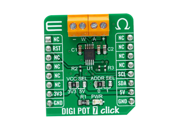 Mikroe DIGI POT 7 click的介绍、特性、及应用