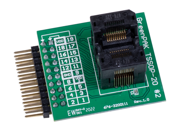 Dialog Semiconductor GreenPAK 65x64插座适配器的介绍、特性、及应用