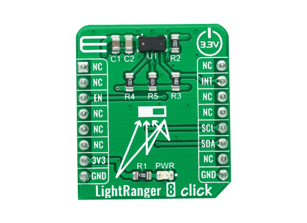 Mikroe LightRanger 8 click的介绍、特性、及应用