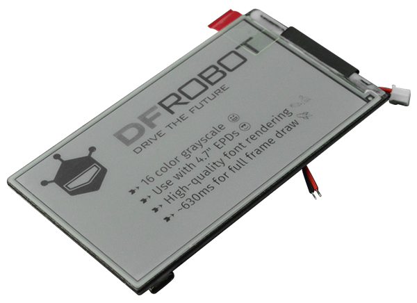 DFRobot 4.7”ESP32电子墨水屏幕的介绍、特性、及应用