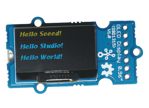 Seeed Studio Grove OLED 0.96“黄蓝双色显示器的介绍、特性、及应用