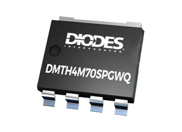 二极管采用DMTH4M70SPGWQ n通道增强模式MOSFET的介绍、特性、及应用