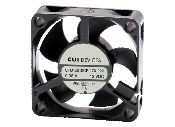 CUI Devices CFM-35 35mm x 35mm直流轴流风机的介绍、特性、及应用