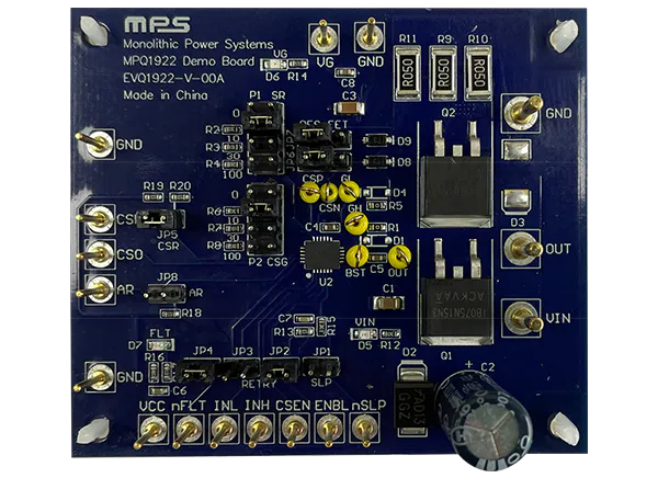 单片电力系统(MPS) EVQ1922评估板的介绍、特性、及应用