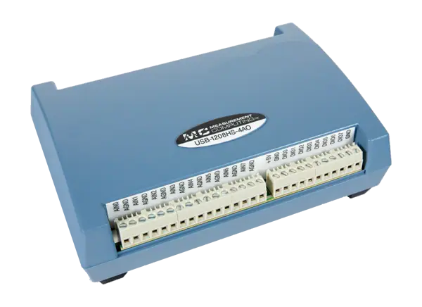 Digilent MCC USB- 1208hs - 4ao高速USB DAQ设备的介绍、特性、及应用