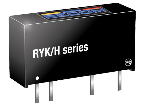 RECOM Power RYK 1W单输出DC/DC转换器的介绍、特性、及应用