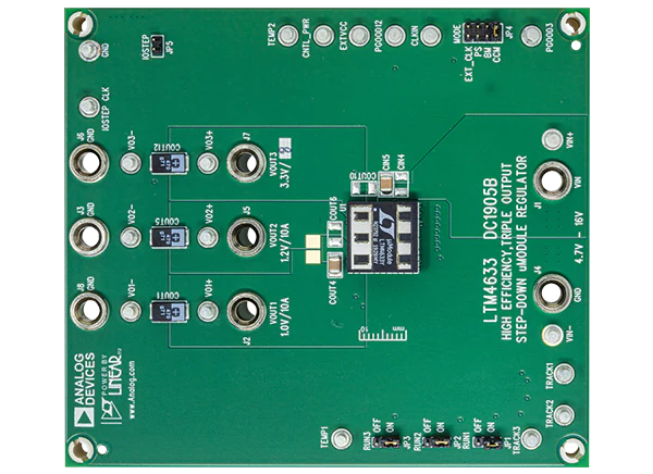 Analog Devices Inc.用于LTM4633的DC1905B演示板的介绍、特性、及应用