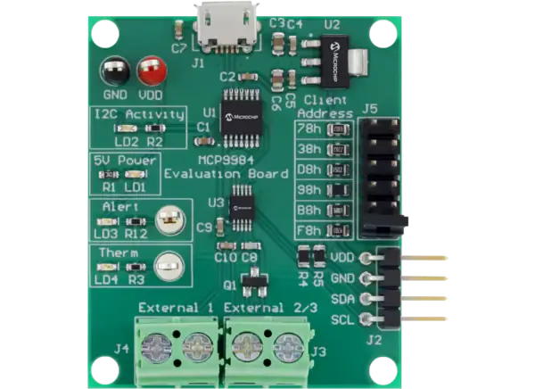 Microchip Technology MCP9984评估板的介绍、特性、及应用