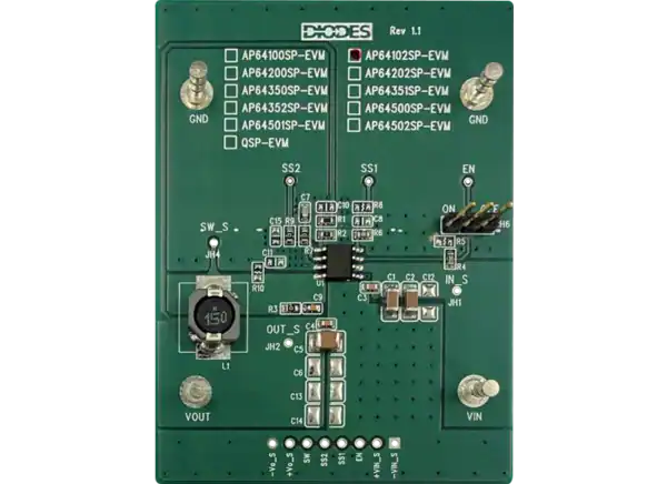 二极管公司AP64102评估板的介绍、特性、及应用