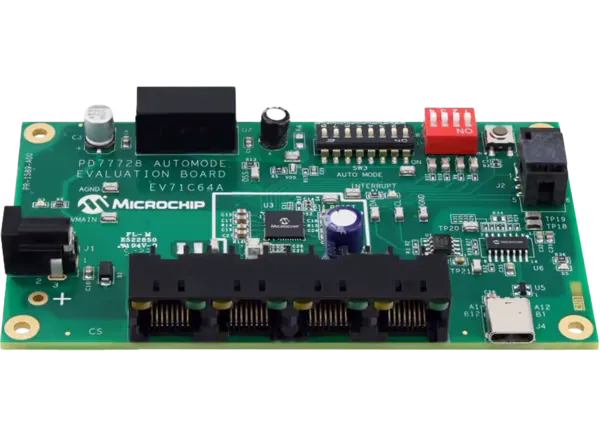 Microchip Technology EV71C64A自动模式评估板的介绍、特性、及应用