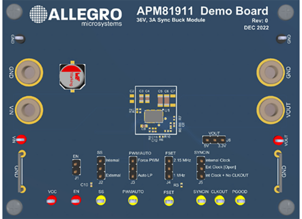 Allegro MicroSystems APEK81911评估板的介绍、特性、及应用