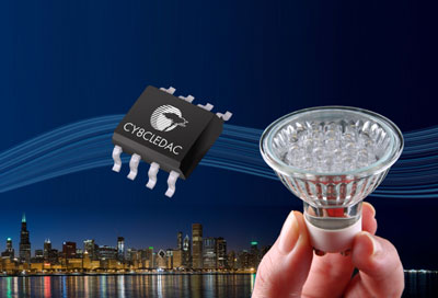 赛普拉斯推出用于可调光LED照明的AC-DC电源控制器系列