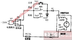 南顺AYE-203B多功能食品加工机电路图