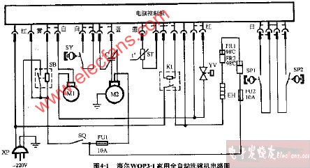 海尔WQP3-1家用全自动洗碗机电路图