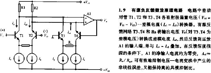 有源负反馈数放原理电路