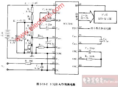 DT809C型3,1 2位AD转换电路图