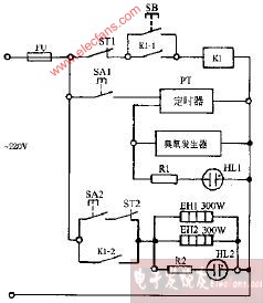 远东CXG58-02双功能电子消毒柜电路图