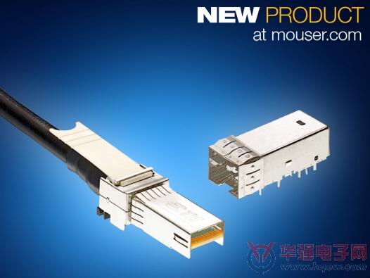 Mouser供货TE Connectivity微型SFP+连接器和电缆组件
