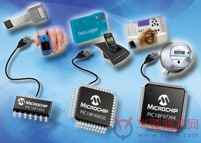 微芯推出15款增强型8位PIC单片机扩展USB产品组合