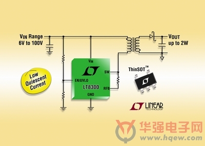 凌力尔特推出低静态电流单排反激式稳压器