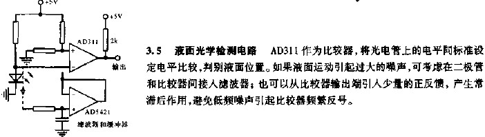 液面光学检测电路