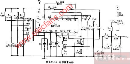 DT890、DT890A型电容测量电路图