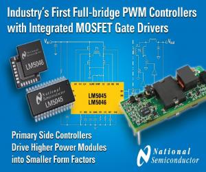 NS推出业界首款内置MOSFET门极驱动器的全桥PWM控制器
