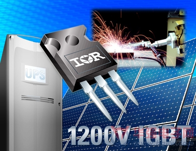 IR 推出可靠的超高速 1200 V IGBT