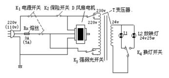 投影仪的电路原理图