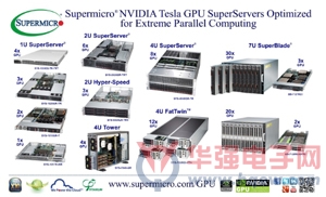 美超微发布全新NVIDIA Tesla GPU超级服务器