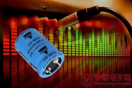 Vishay推出卡扣式功率铝电容器