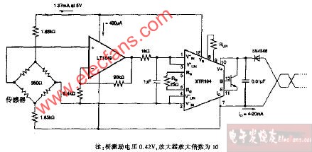 350Ω桥传感器变送器电路图
