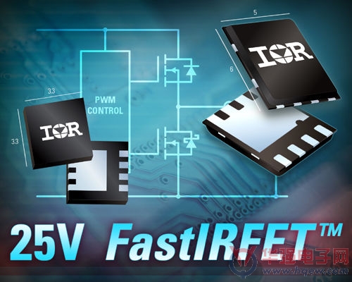 IR推出25V FastIRFET功率MOSFET系列