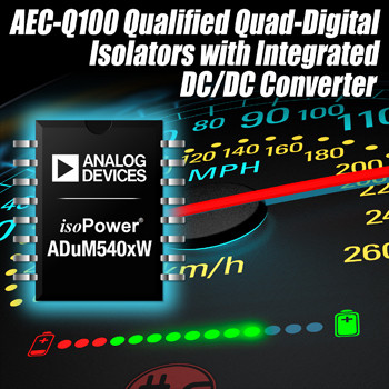 ADI数字隔离器获得HEV电池管理质量认证