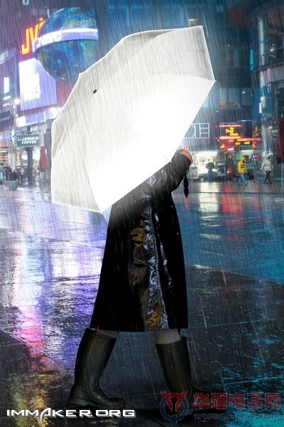 英国Suck UK 高反光夜行雨伞 创意雨伞
