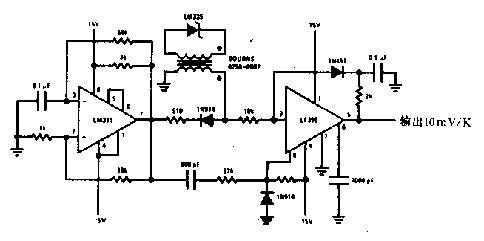 隔离式温度传感器电路设计图