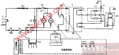 格兰仕WP750A电脑式微波炉电路图