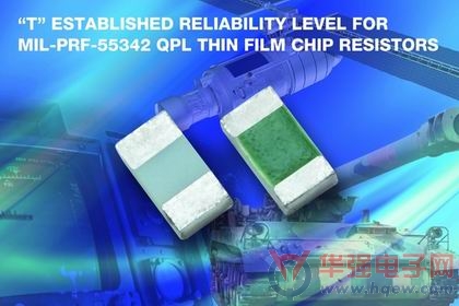 Vishay为宇航、国防应用而推出的高性能、高可靠性E/H系列薄膜电阻实现“T”级失效率