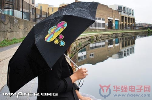 变色雨伞 变色云朵