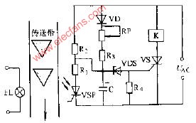 光控晶闸管运行监控电路图