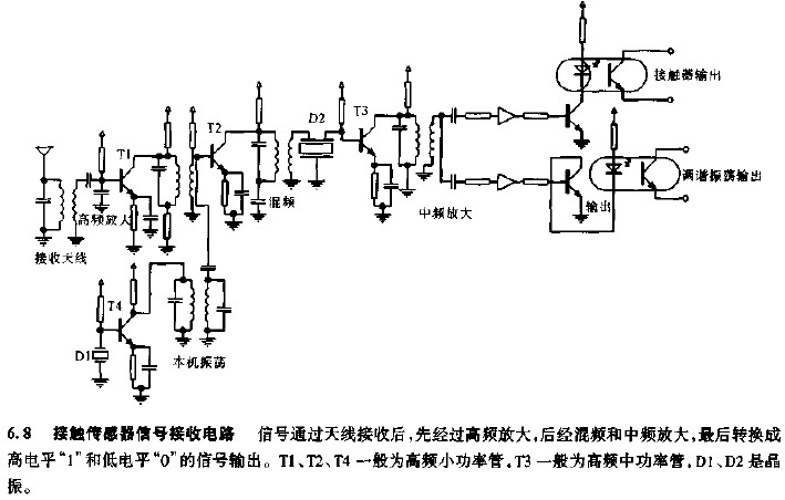 接触传感器信号接收电路