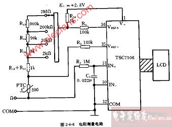 DT830B、CM2300型电阻测量电路图