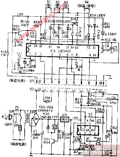 希贵GDS65-C电脑式多用电饭锅电路图