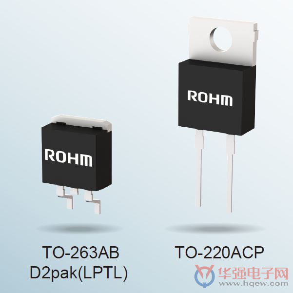 ROHM开发出实现业界最低※VF与高抗浪涌电流的SiC肖特基势垒二极管“SCS3系列