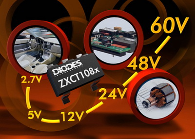 Diodes 新型高侧电流监控器简化高压测量